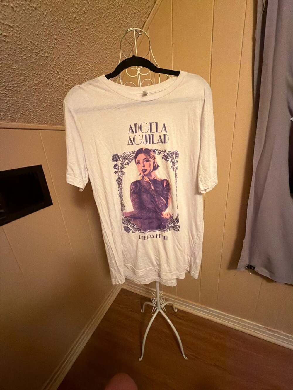 Bella Canvas Angela Aguilar Piensa En Mi T-Shirt Size XL White
